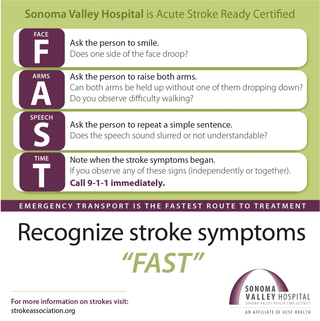 Acute Stroke Ready Certification Sonoma Valley Hospital